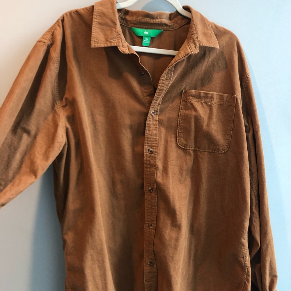 Brown Button Down Shirt